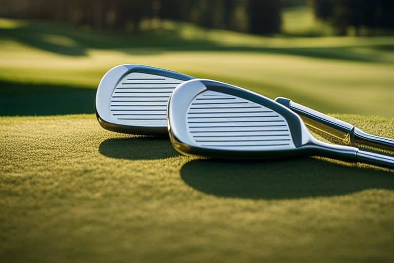 What is the difference between a blade and a cavity back iron in golf?