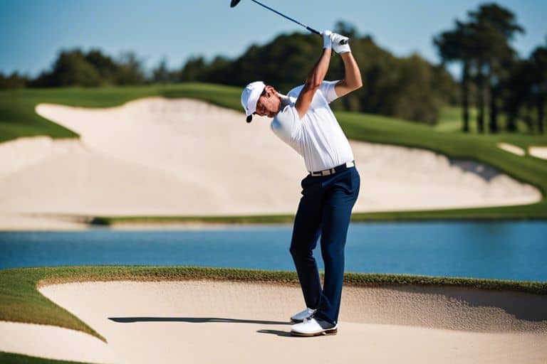 What are the rules for playing a ball out of a bunker in golf?