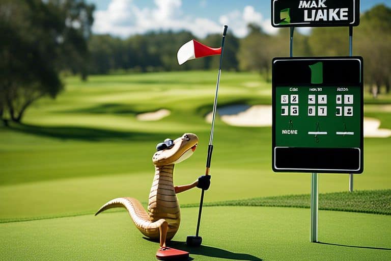 What is a "snake" in golf?